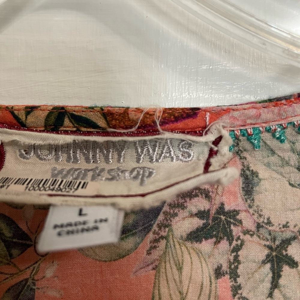 Johnny Was Multicolor Floral Top - Picture 2 of 3